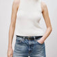 Nili Lotan - Inara Cotton Sleeveless Turtleneck Top