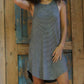Angie - Acid Wash Mini Dress