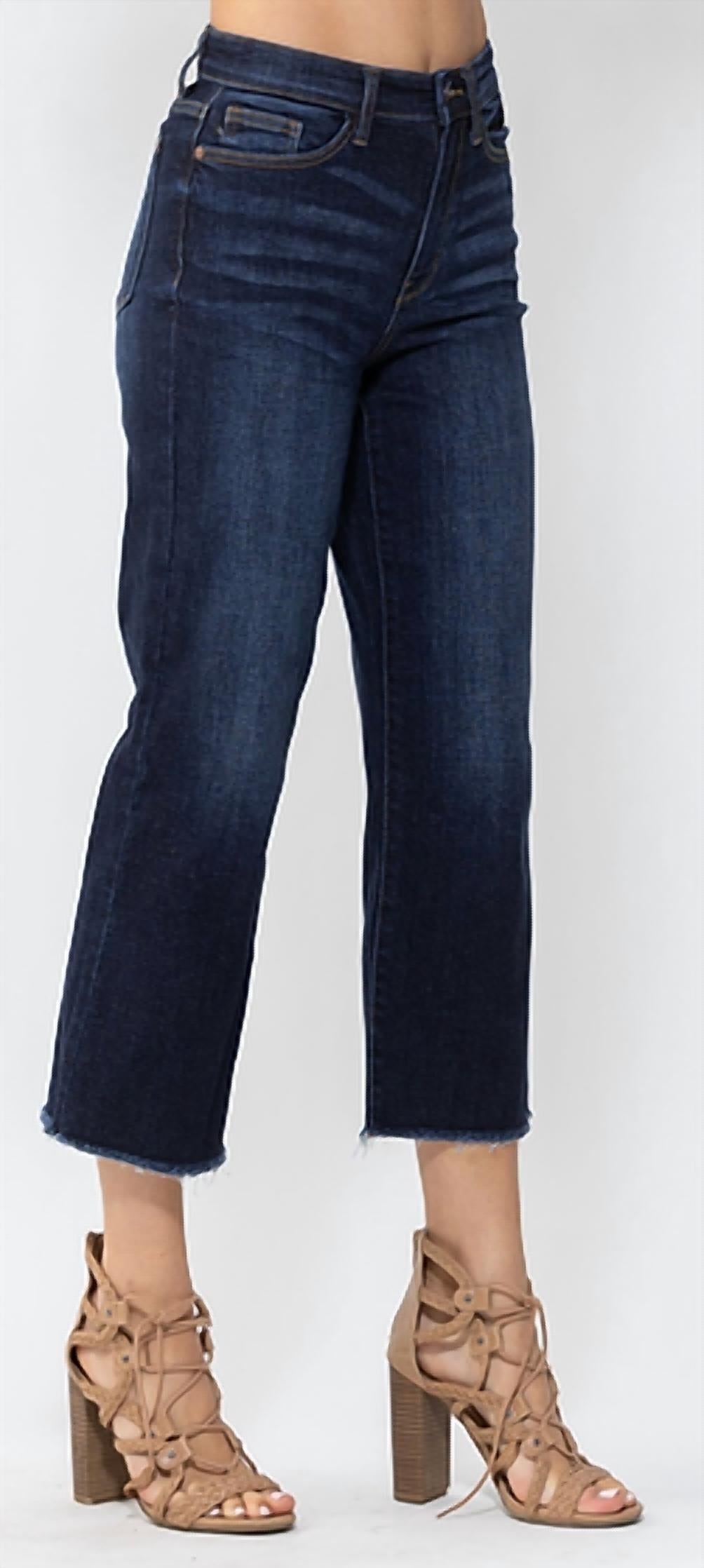 Judy Blue - High Waist Cropped Wide Leg