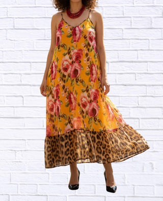 Calypso - Demi Sheer Flare Strappy Dress