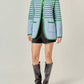 English Factory - Women's Knit Striped Sweater Cardigan