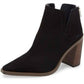 Vince Camuto - Women's Welland Zipper Closure Pointed Toe Blocked Heel Boots