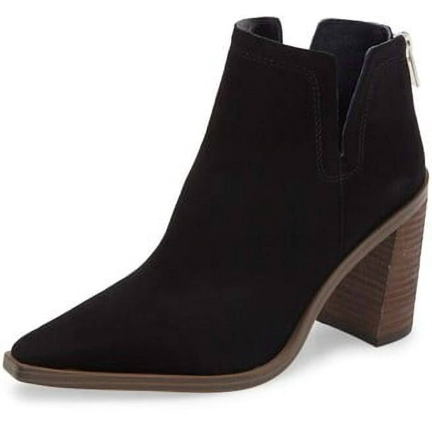 Vince Camuto - Women's Welland Zipper Closure Pointed Toe Blocked Heel Boots