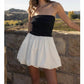 Mable - Strapless Smocked Mini Dress