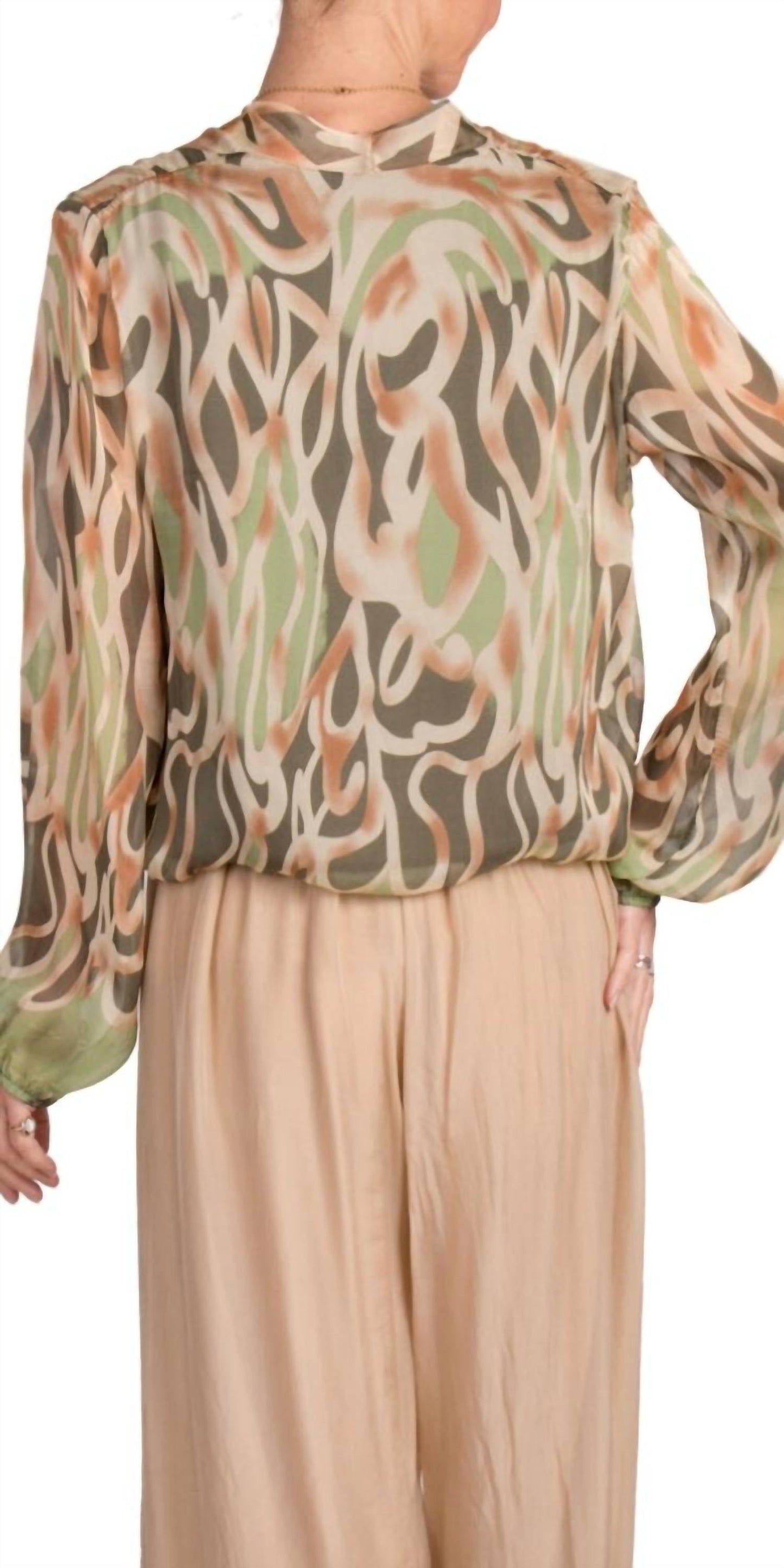 Gigi Moda - Torino Abstract Blouse