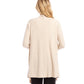 Karen Kane - Ribbed Drape Front Cardigan