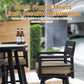 Modern Outdoor 2-Piece Swivel Bar Chairs