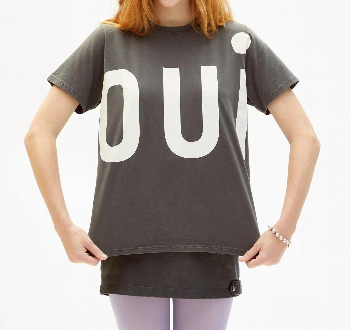 Clare V. - Crew Neck Tee With Oui