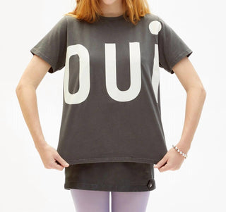 Clare V. - Crew Neck Tee With Oui