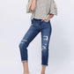 Judy Blue - Thermal Patch Boyfriend Jeans
