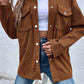 Dear Lover - Textured Flap Pocket Shacket