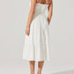 Astr - Aubrie Strapless Smocked Midi Dress