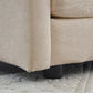 2-Piece Upholstered Living Room Sectional Sofa Set in Beige Chenille
