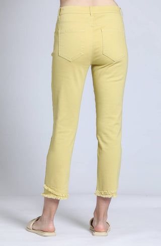 Apny - Olivia Pull-on Crop Frayed Jean