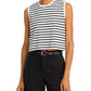 Atm - Striped Sleeveless Top