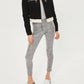 Topshop - Prince Of Wales Coated Houndstooth Zip Treggings