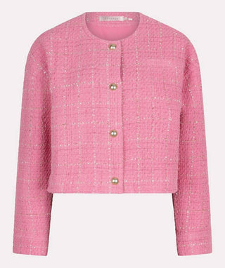 Esqualo - Cropped Boucle Jacket