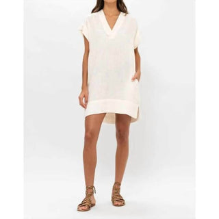 Oliphant - V-neck Roll Sleeve Mini