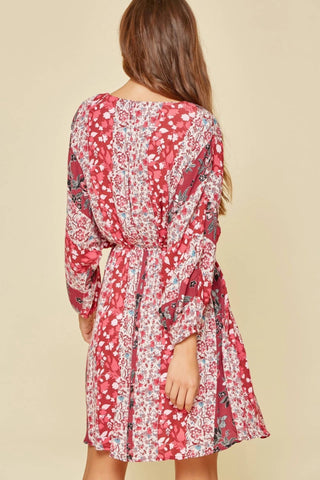 Andree By Unit - Multi Floral Dolman Sleeve Dress