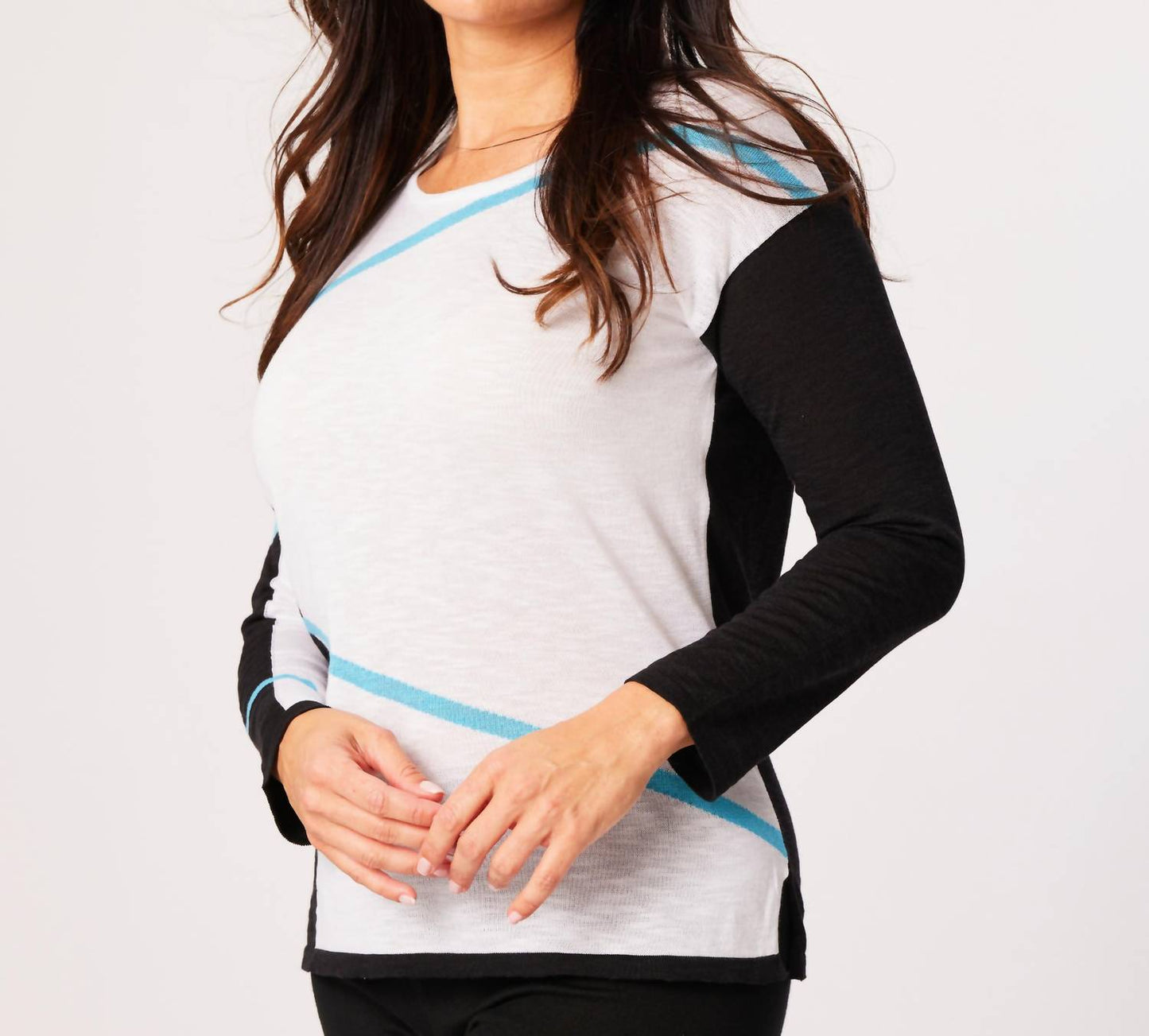 French Kyss - Abstract Scoop Top