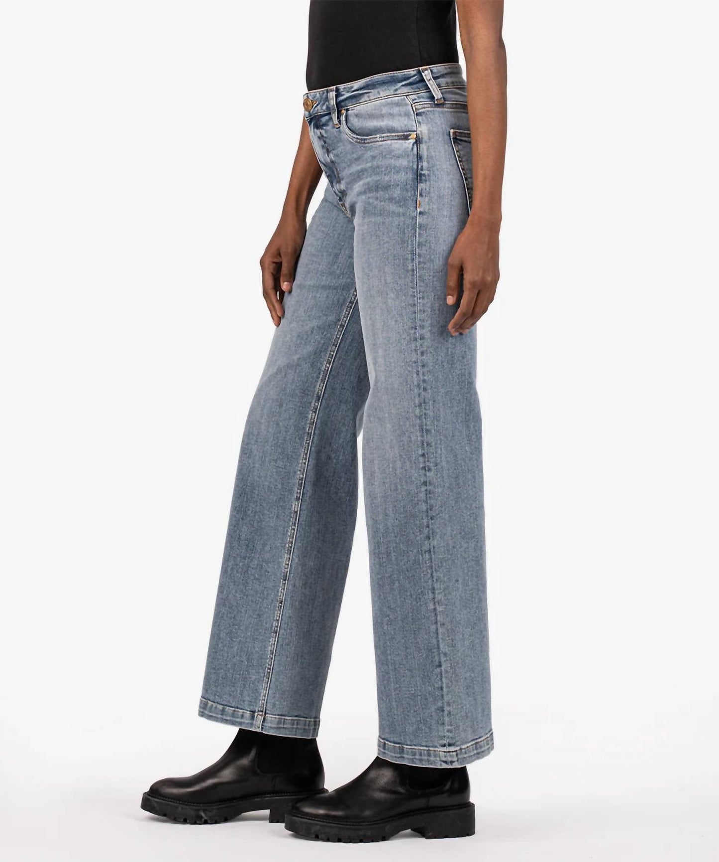 Kut From The Kloth - High Rise Wide Leg Jeans