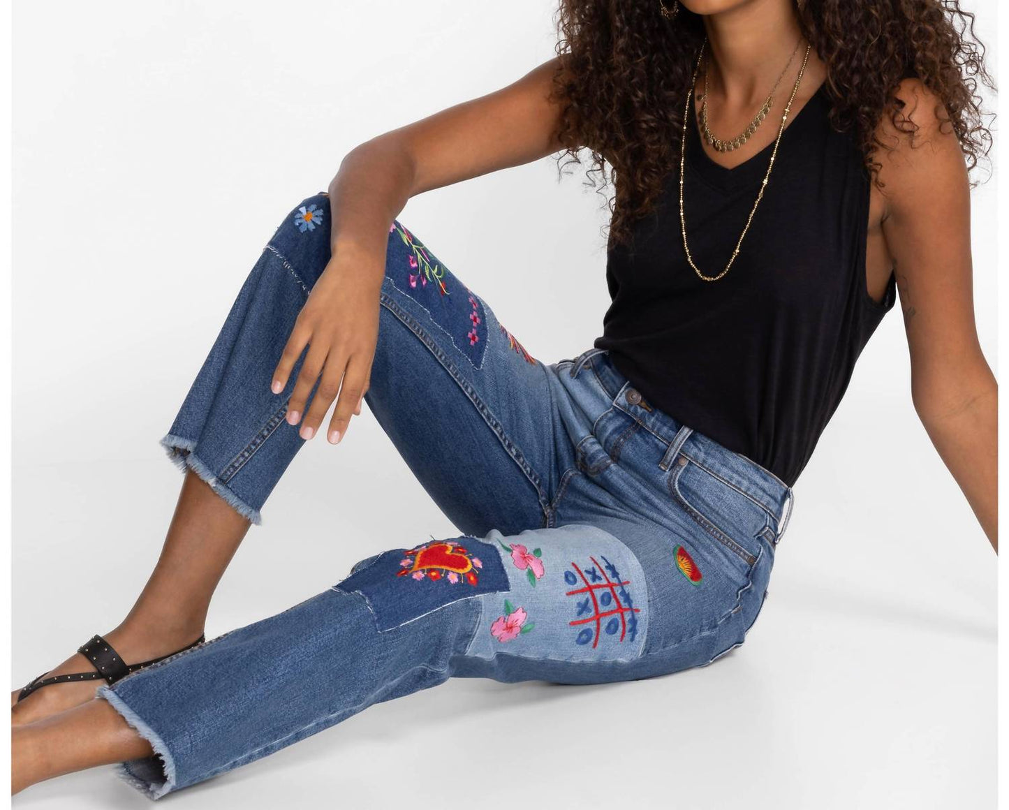 Johnny Was - Carmene Cropped Straight Jeans