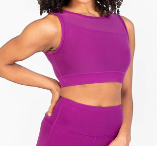 Body Wrappers - Recycled Polyester Double Layer Bra Top With Mesh