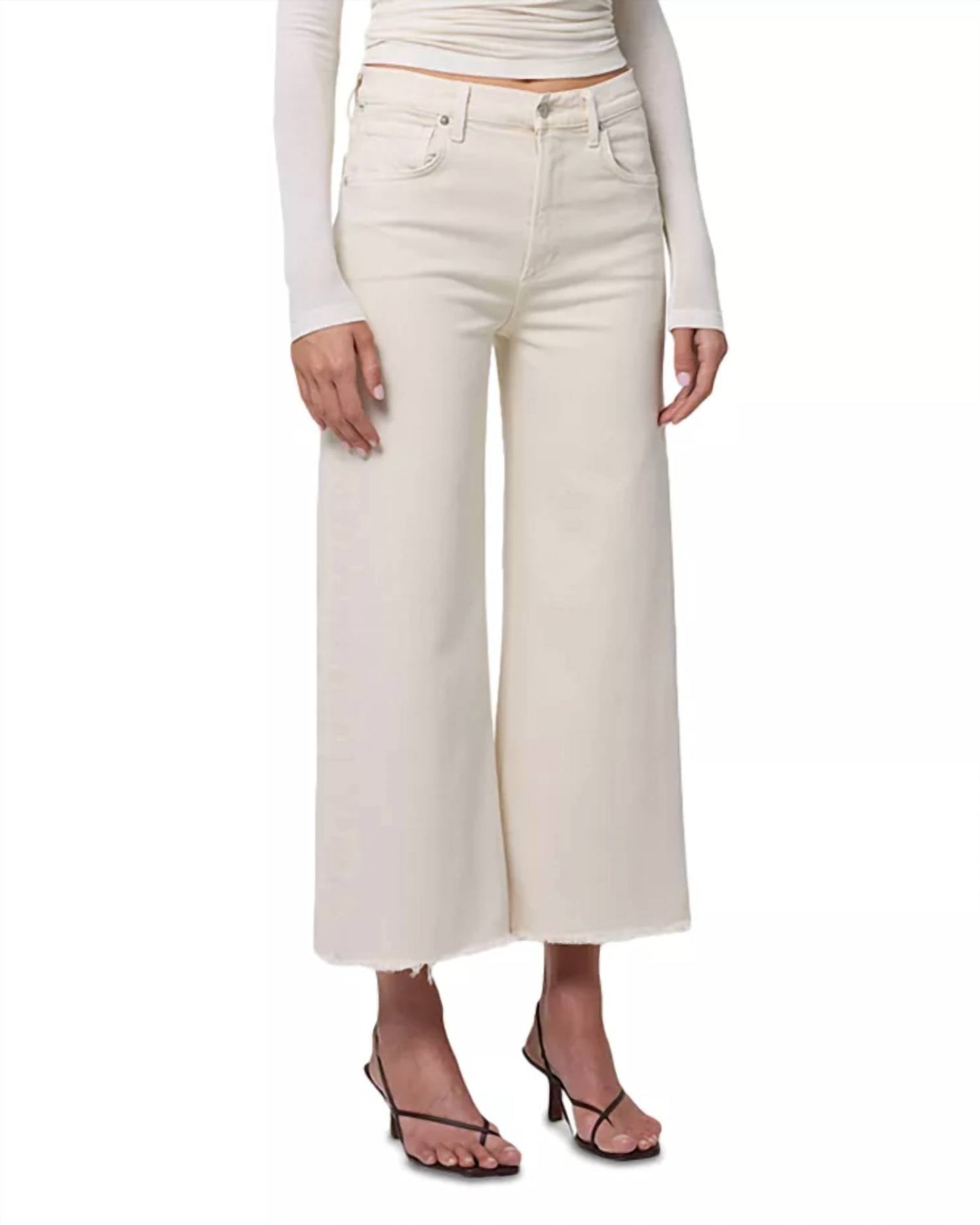 Citizens Of Humanity - Lyra Wide Leg Crop - Almondette