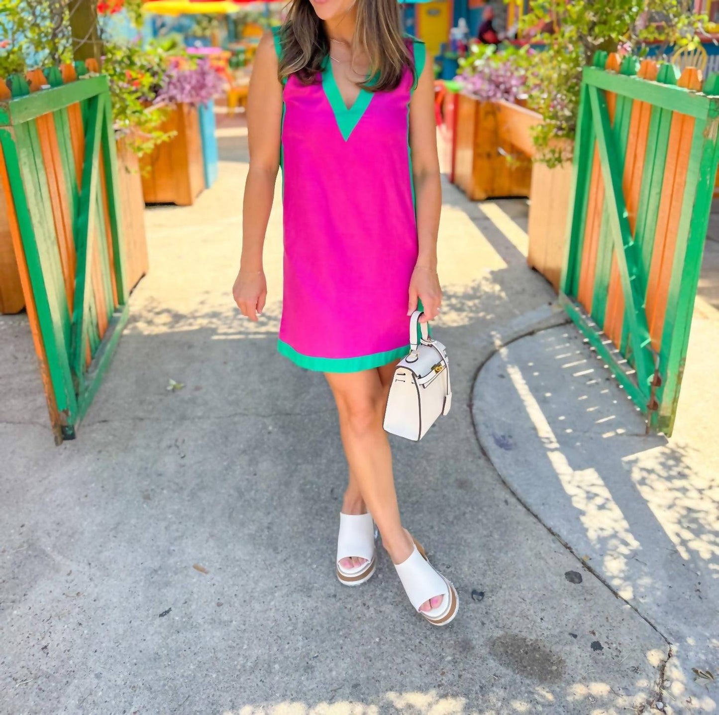 Emily Mccarthy - Bangle Colorblock Emily Shift Dress