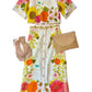 Elizabeth And James - Frannie Button Front Printed Midi Skirt