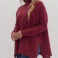 Entro - High Neck Eyelet Sweater
