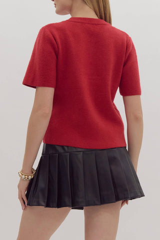 Entro - All I Want Beaded Bow Sweater