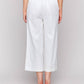 Charlie B - Foil Linen Blend Cropped Pull-on Pants