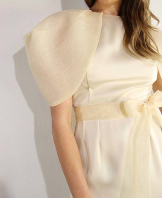 Mulla - Big Sheer Sleeve Midi Dress