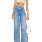 Grlfrnd - morgan pleated high rise wide leg jeans