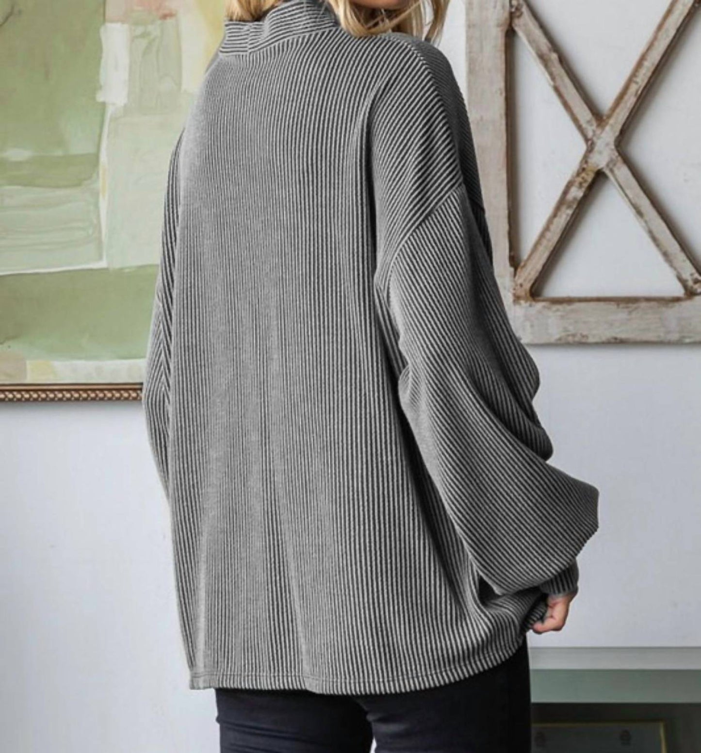 7Th Ray - Sweet Elegance Ribbed Sweater