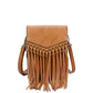 Ampere Creations - Women's Scarlet Fringe Phonecase Crossbody Bag