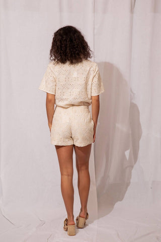 Raisonnel - Leona Eyelit Mini Skort