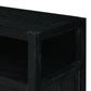 TREXM Bohemian Style Rattan Buffet Storage Cabinet with Solid Wood Frame