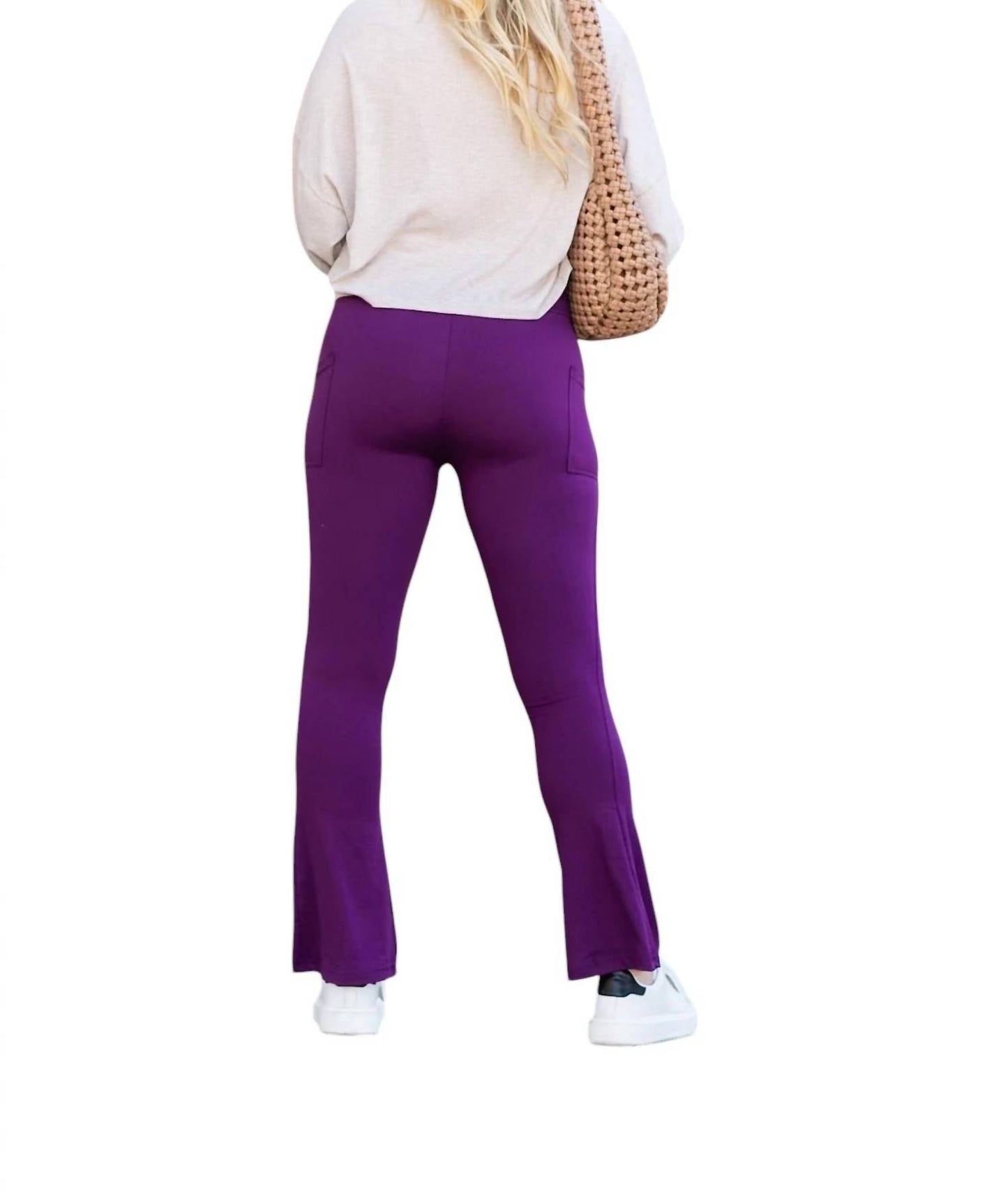 Julia Rose - Reese Flare Leggings With Pockets