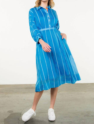 Thml - Stripe Dress With Orange Detail