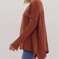 Entro - An Oversized V-Neck Top
