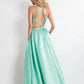 Rachel Allan - Beaded Matte Satin Two-piece Prom Dress