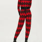 Topshop - Argyle Print Knitted Jogger Pants