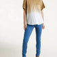 Umgee - Dip Dye Raw Edged Top