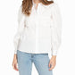 Nicole Miller - Cotton Poplin Button Down Top