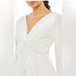 Ieena For Mac Duggal - Long Sleeves Side Split Gown