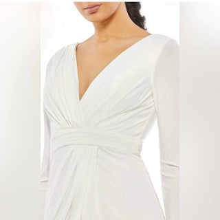 Ieena For Mac Duggal - Long Sleeves Side Split Gown