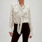 Fifteen Twenty - Tie Neck Long Sleeve Top