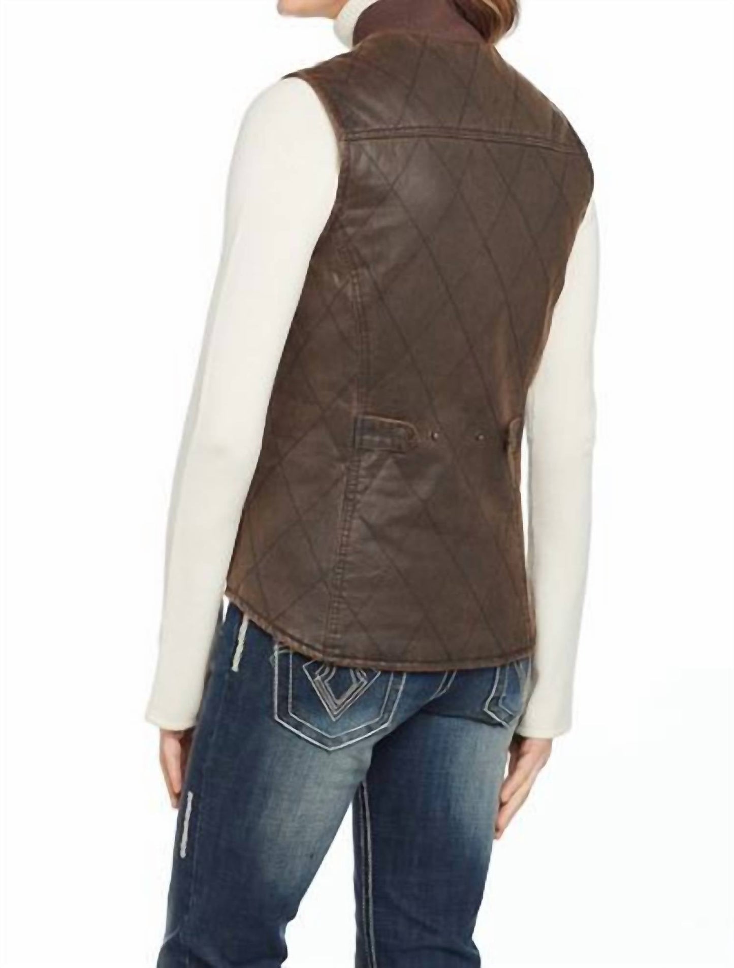 Cripple Creek - Zip Front Cotton Vest With Concealed Carry Pocket